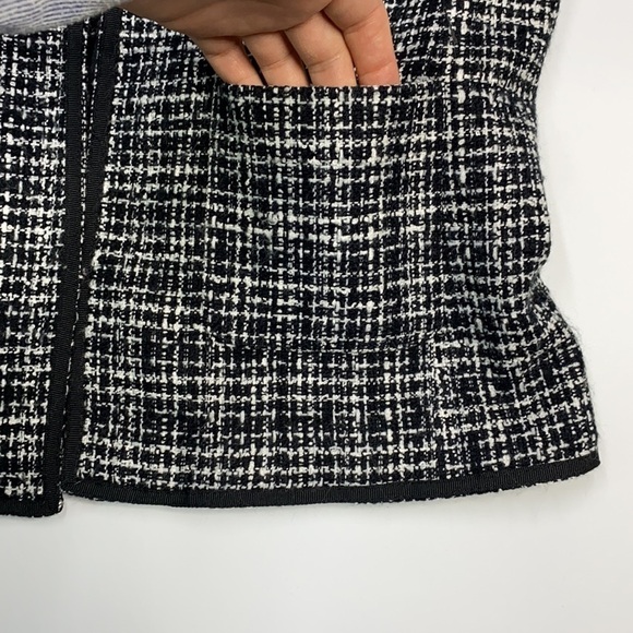 Spenser Jeremy Black and White Open Front Blazer Medium - Picture 5 of 10